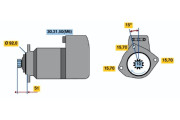 0 001 416 046 Startér BOSCH