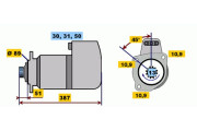 0 001 416 064 Startér BOSCH