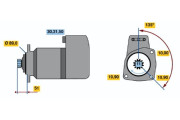 0 001 416 075 Startér BOSCH