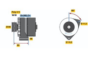 0 120 468 036 generátor BOSCH