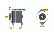 0 120 468 116 BOSCH alternátor 0 120 468 116 BOSCH