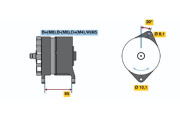 0 120 468 140 BOSCH alternátor 0 120 468 140 BOSCH