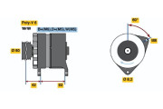 0 120 469 871 BOSCH alternátor 0 120 469 871 BOSCH