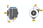 0 986 037 880 BOSCH alternátor 0 986 037 880 BOSCH