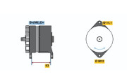 0 120 489 336 BOSCH alternátor 0 120 489 336 BOSCH