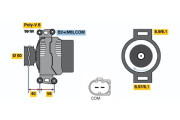 0 121 715 006 generátor BOSCH