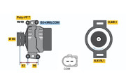 0 121 715 011 generátor BOSCH