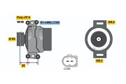 0 121 715 022 generátor BOSCH