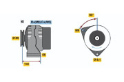 0 123 320 026 BOSCH alternátor 0 123 320 026 BOSCH