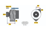 0 986 046 040 generátor BOSCH