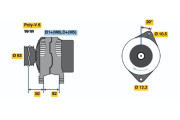 0 124 215 002 BOSCH alternátor 0 124 215 002 BOSCH