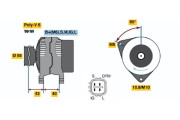 0 124 315 016 generátor BOSCH