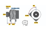 0 124 325 140 BOSCH alternátor 0 124 325 140 BOSCH