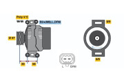 0 124 425 019 BOSCH alternátor 0 124 425 019 BOSCH