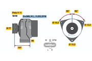 0 986 042 410 BOSCH alternátor 0 986 042 410 BOSCH