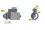 0 986 010 020 Startér BOSCH