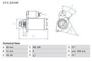 0 986 010 200 BOSCH żtartér 0 986 010 200 BOSCH