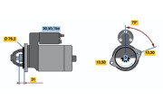 0 986 010 430 Startér BOSCH