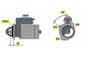 0 986 010 880 Startér BOSCH