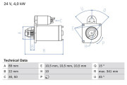 0 986 010 970 BOSCH żtartér 0 986 010 970 BOSCH