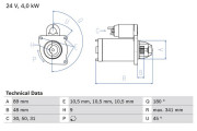 0 986 010 980 BOSCH żtartér 0 986 010 980 BOSCH