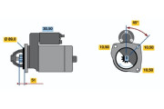 0 986 011 340 Startér BOSCH