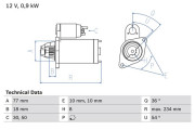 0 986 012 301 BOSCH żtartér 0 986 012 301 BOSCH