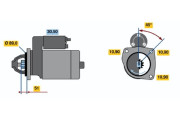 0 986 012 750 Startér BOSCH