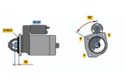 0 986 013 640 Startér BOSCH