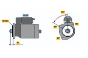 0 986 013 831 Startér BOSCH