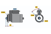 0 986 014 071 Startér BOSCH