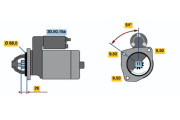 0 986 014 570 BOSCH żtartér 0 986 014 570 BOSCH