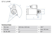 0 986 015 050 BOSCH żtartér 0 986 015 050 BOSCH