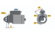 0 986 016 130 Startér BOSCH