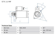 0 986 016 380 BOSCH żtartér 0 986 016 380 BOSCH