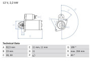 0 986 017 430 BOSCH żtartér 0 986 017 430 BOSCH