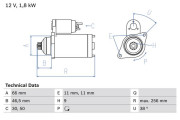 0 986 017 450 BOSCH żtartér 0 986 017 450 BOSCH