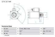 0 986 017 930 BOSCH żtartér 0 986 017 930 BOSCH