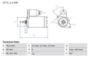 0 986 018 200 BOSCH żtartér 0 986 018 200 BOSCH