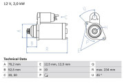 0 986 018 500 BOSCH żtartér 0 986 018 500 BOSCH