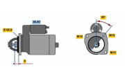 0 986 018 581 Startér BOSCH