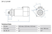 0 986 019 000 BOSCH żtartér 0 986 019 000 BOSCH