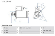 0 986 019 840 BOSCH żtartér 0 986 019 840 BOSCH