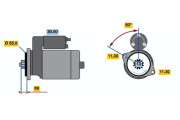 0 986 020 621 Startér BOSCH