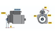 0 986 022 510 Startér BOSCH