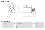 0 986 023 520 BOSCH żtartér 0 986 023 520 BOSCH