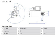 0 986 023 600 BOSCH żtartér 0 986 023 600 BOSCH