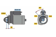 0 986 023 820 Startér BOSCH