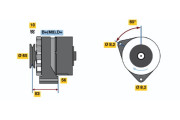 0 986 030 540 generátor BOSCH