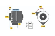 0 986 030 580 generátor BOSCH